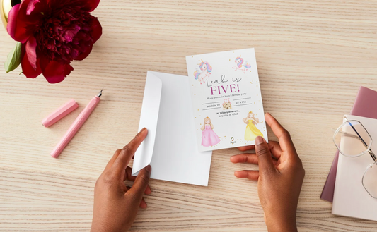 Unicorn & Princess Birthday Invitation – Editable Canva Template